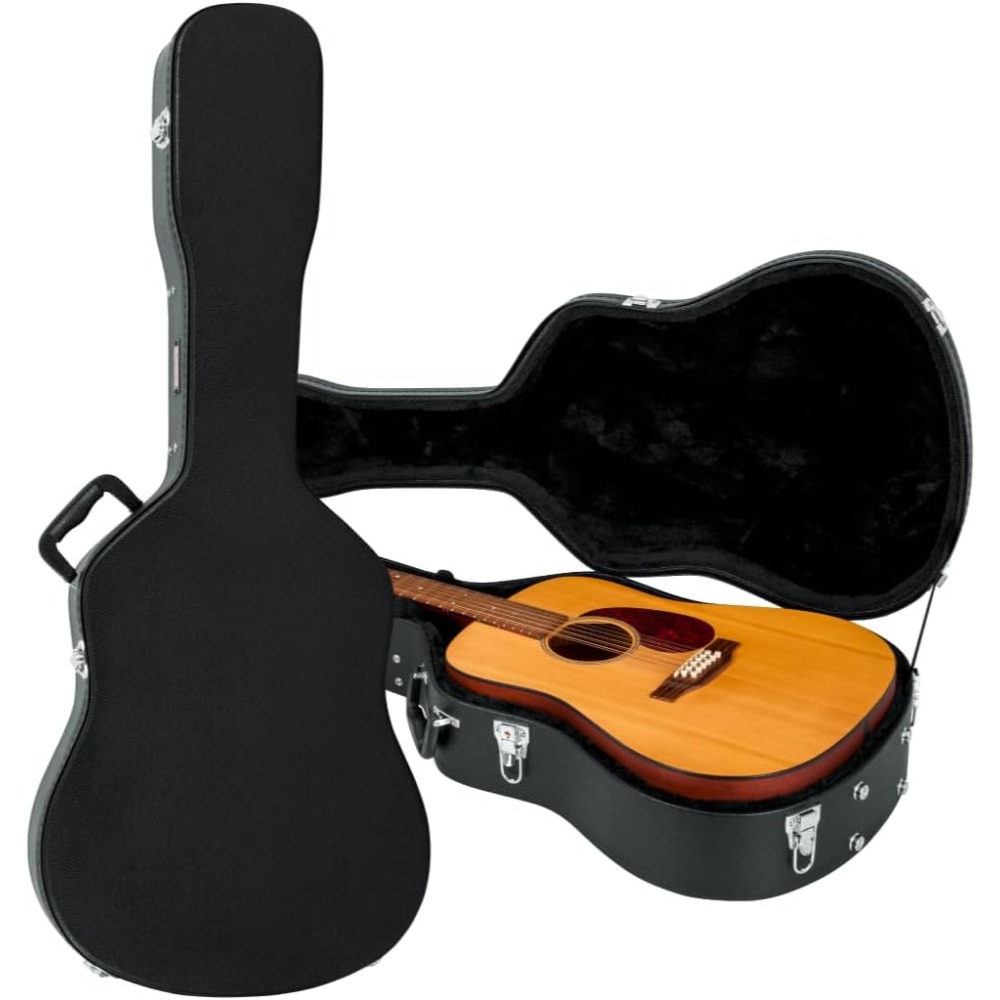 Acoustic Guitar Dreadnought - Kotak Kayu Keras Tradisional untuk Gitar