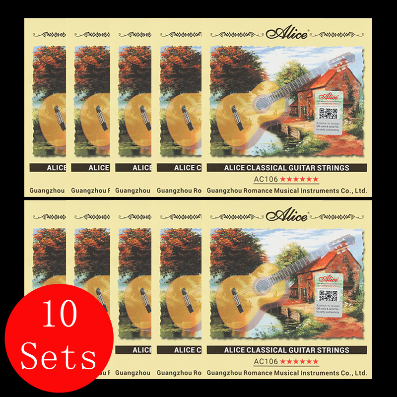 Classical Guitar Nylon - Senar Gitar Klasik 10 Set Alice