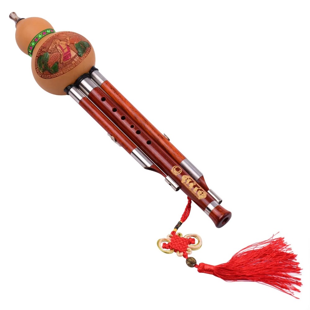 Musical Instrument With A - Seruling Labu Hulusi 3 Nada Kunci