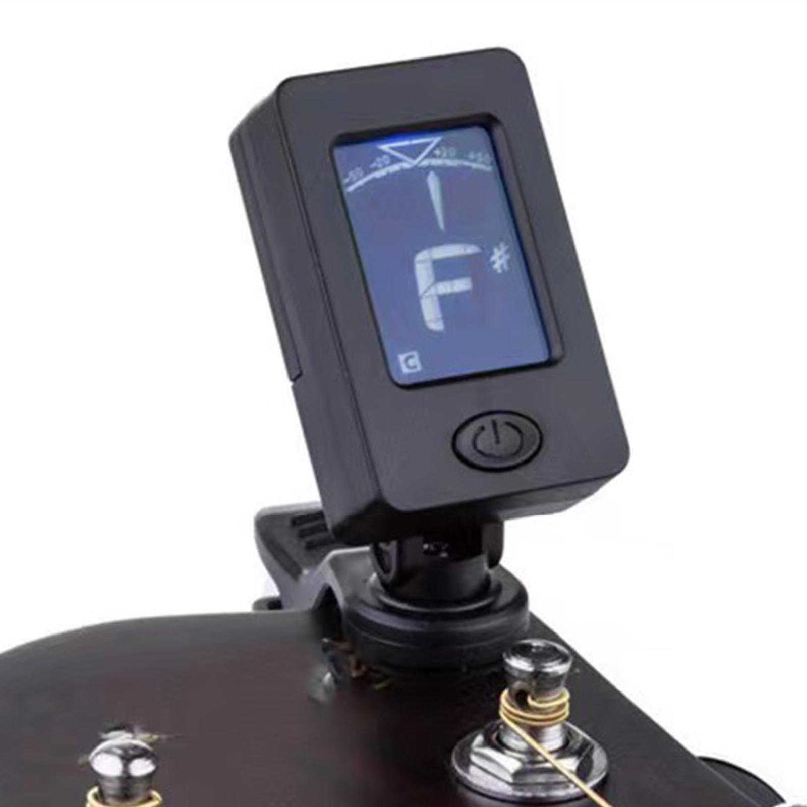 Acoustic Guitar Dreadnought - Profesional 360 ° Tuner Gitar Clip-On,