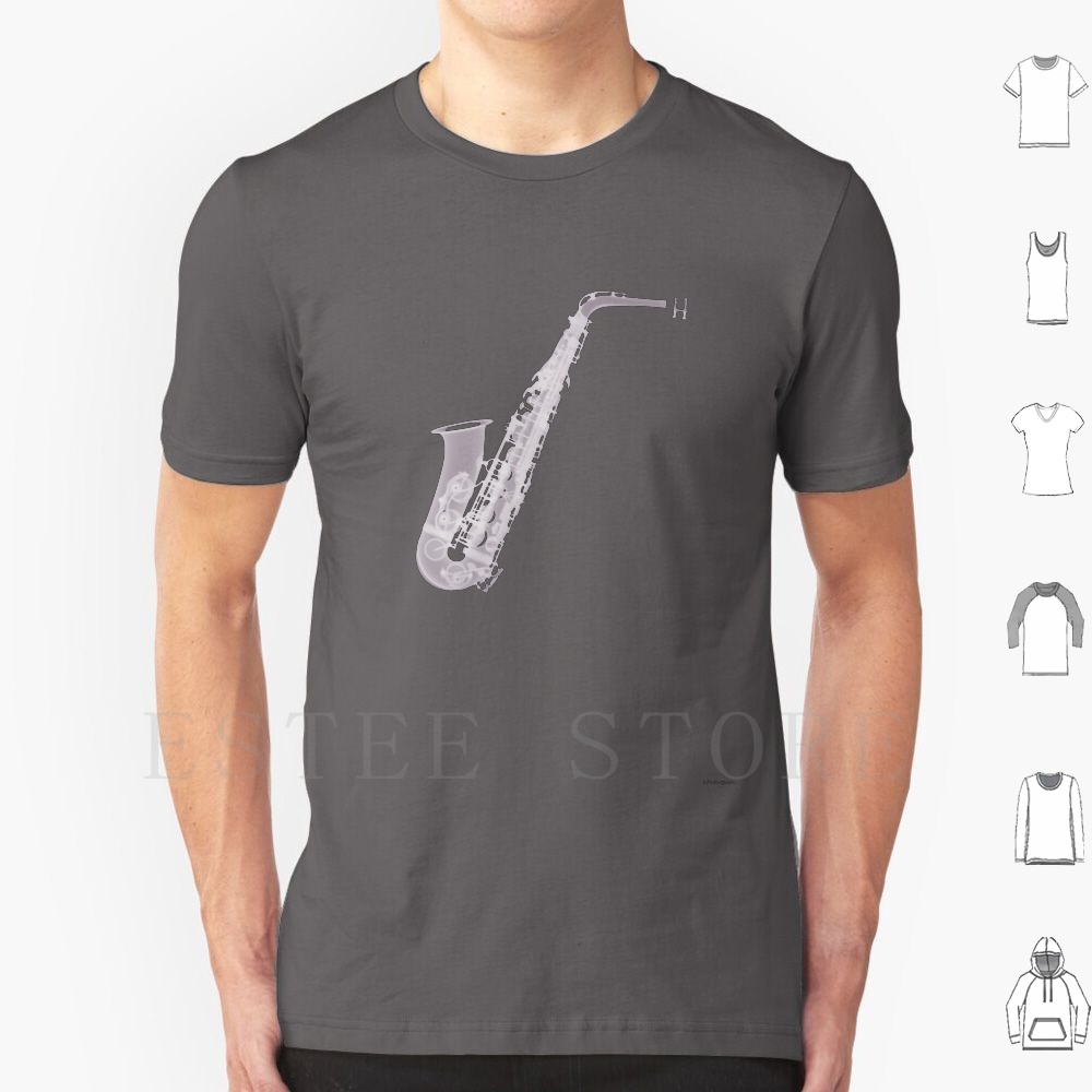 Musical Instrument Images - Kaus Saksofon-X-ray DIY Ukuran Besar 100%