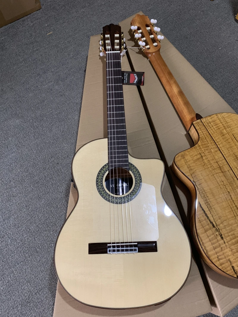 Acoustic Guitar Dreadnought - Gitar Flamenco Elektrik Buatan Tangan dengan