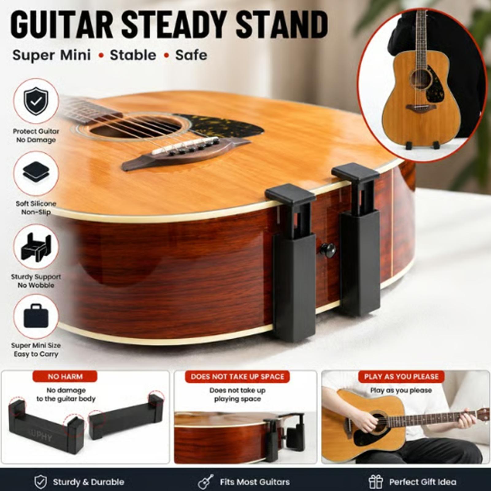 Musical Instrument Bass - Stand Gitar Lantai Portabel, Penyangga Ukulele,