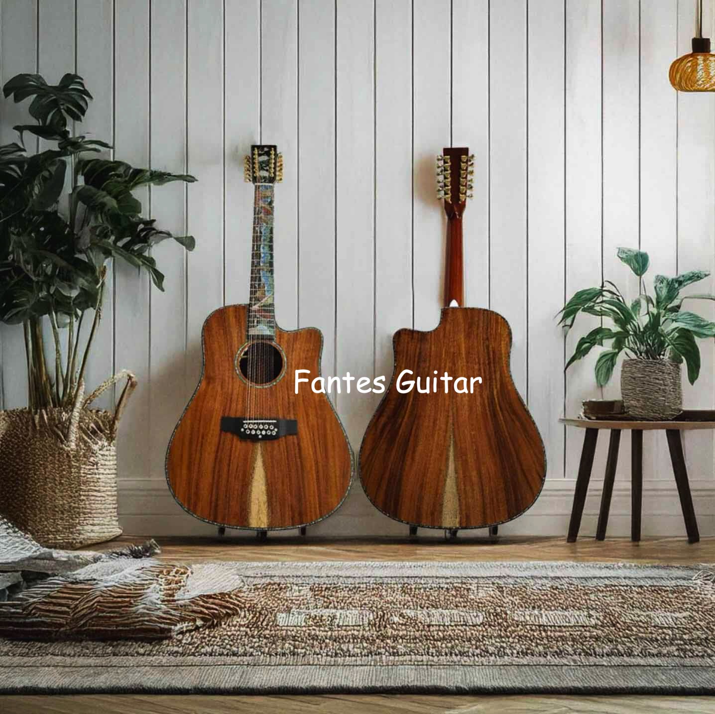 Acoustic Guitar Dreadnought - Gitar Akustik Elektrik Deluxe Buatan Tangan