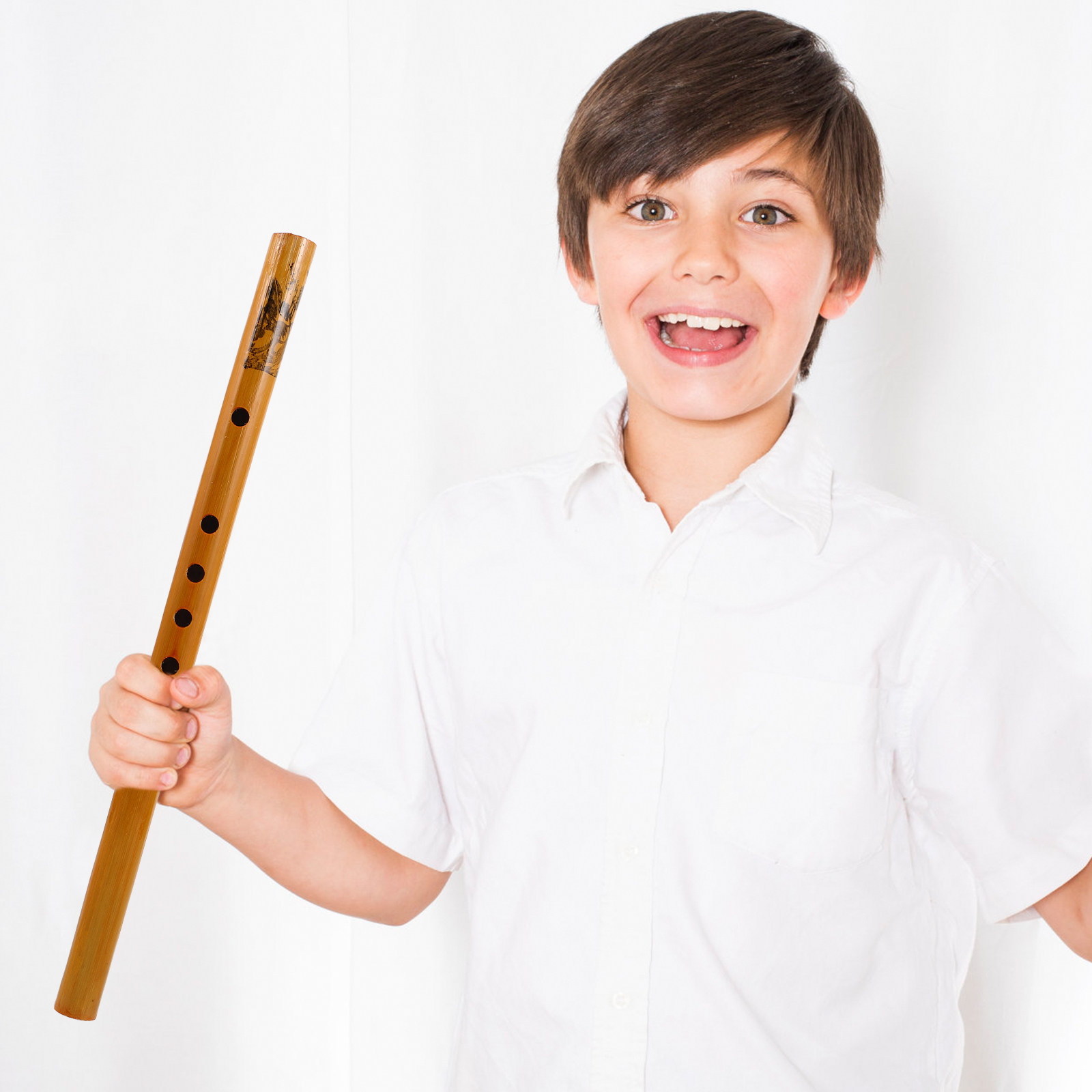 Musical Instrument A Recorder - Seruling Vertikal Pemula 33Cm dari Bambu,