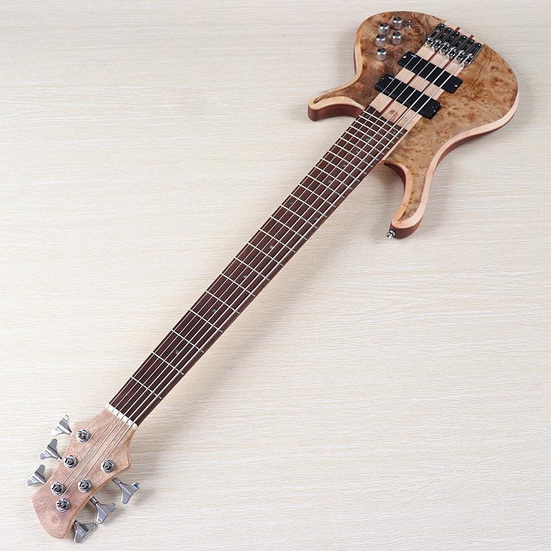 Bass Guitar Fretless - Gitar Bass Elektrik Aktif Tree Burl