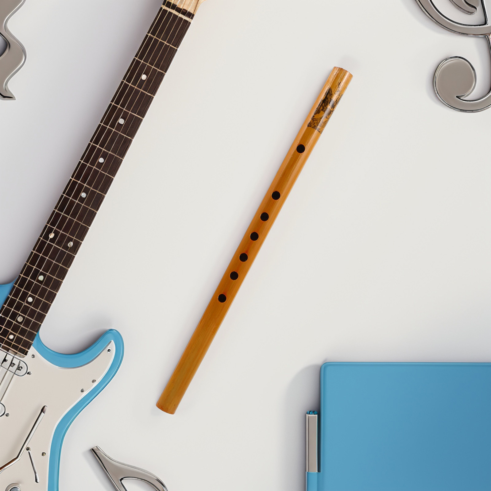 Musical Instrument A Recorder - Seruling Bambu Vertikal untuk Siswa 33Cm