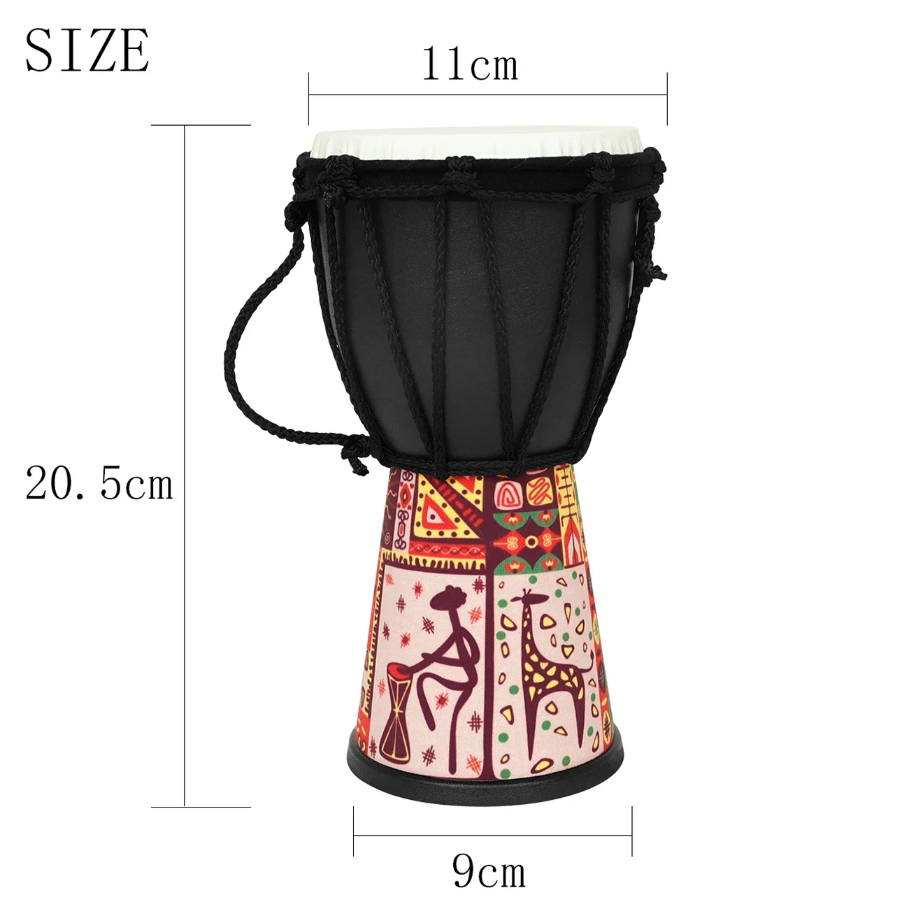 Drum Afrika 4 Inci Buatan Tang - Djembe Hand Drum ulasan dan harga