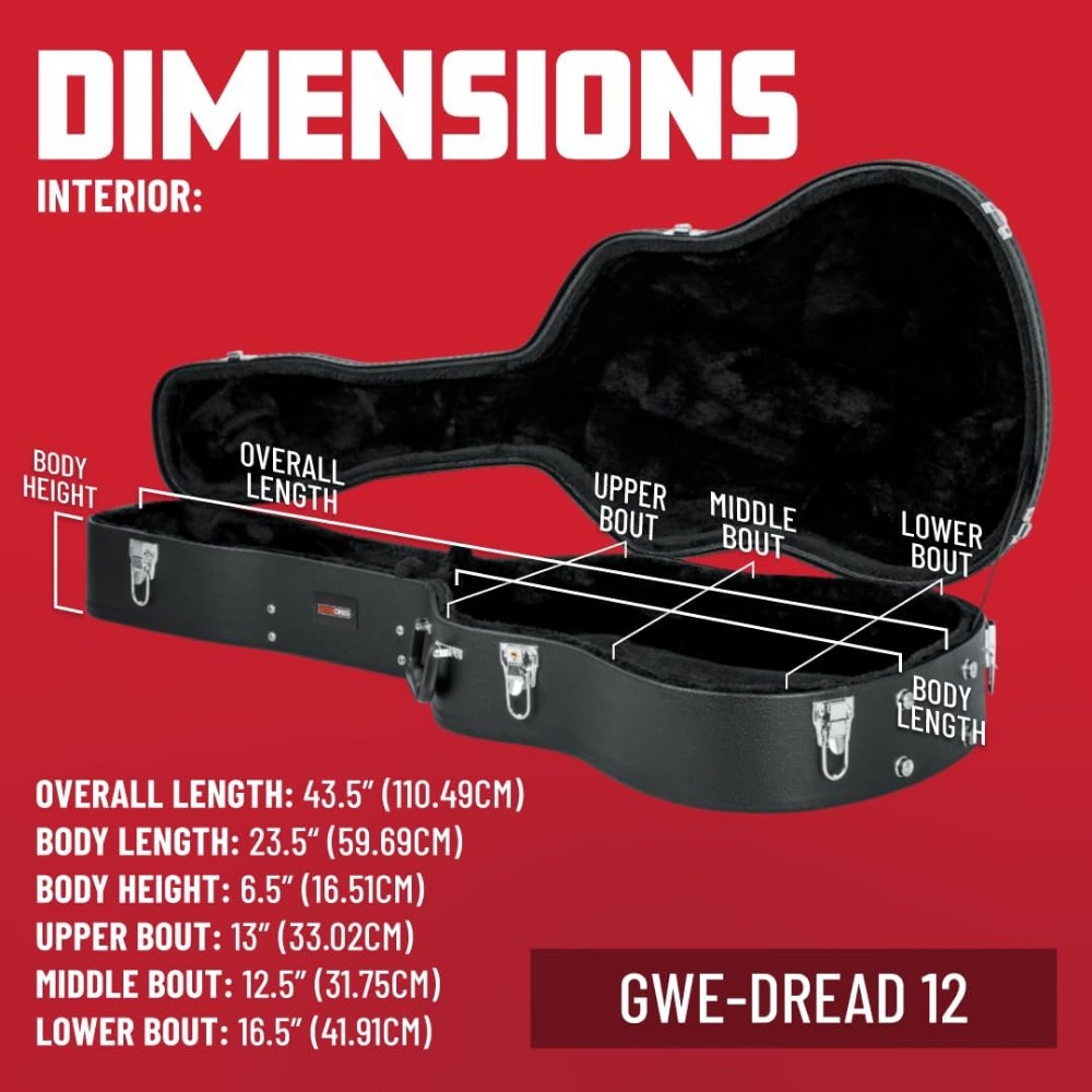 Kotak Kayu Keras Tradisional u - Acoustic Guitar Dreadnought ulasan dan harga