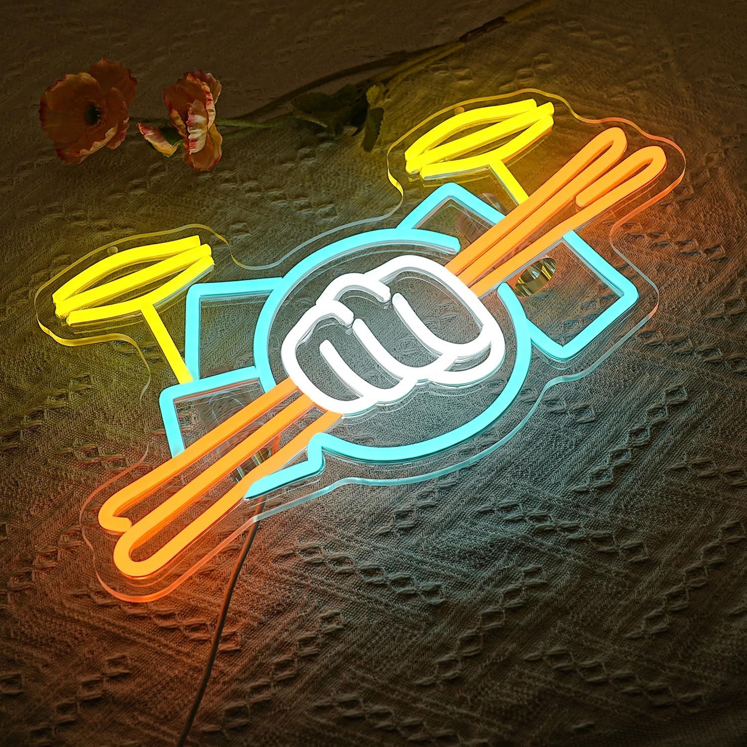Lampu Neon LED Set Drum Berten - Musical Instrument With A ulasan dan harga