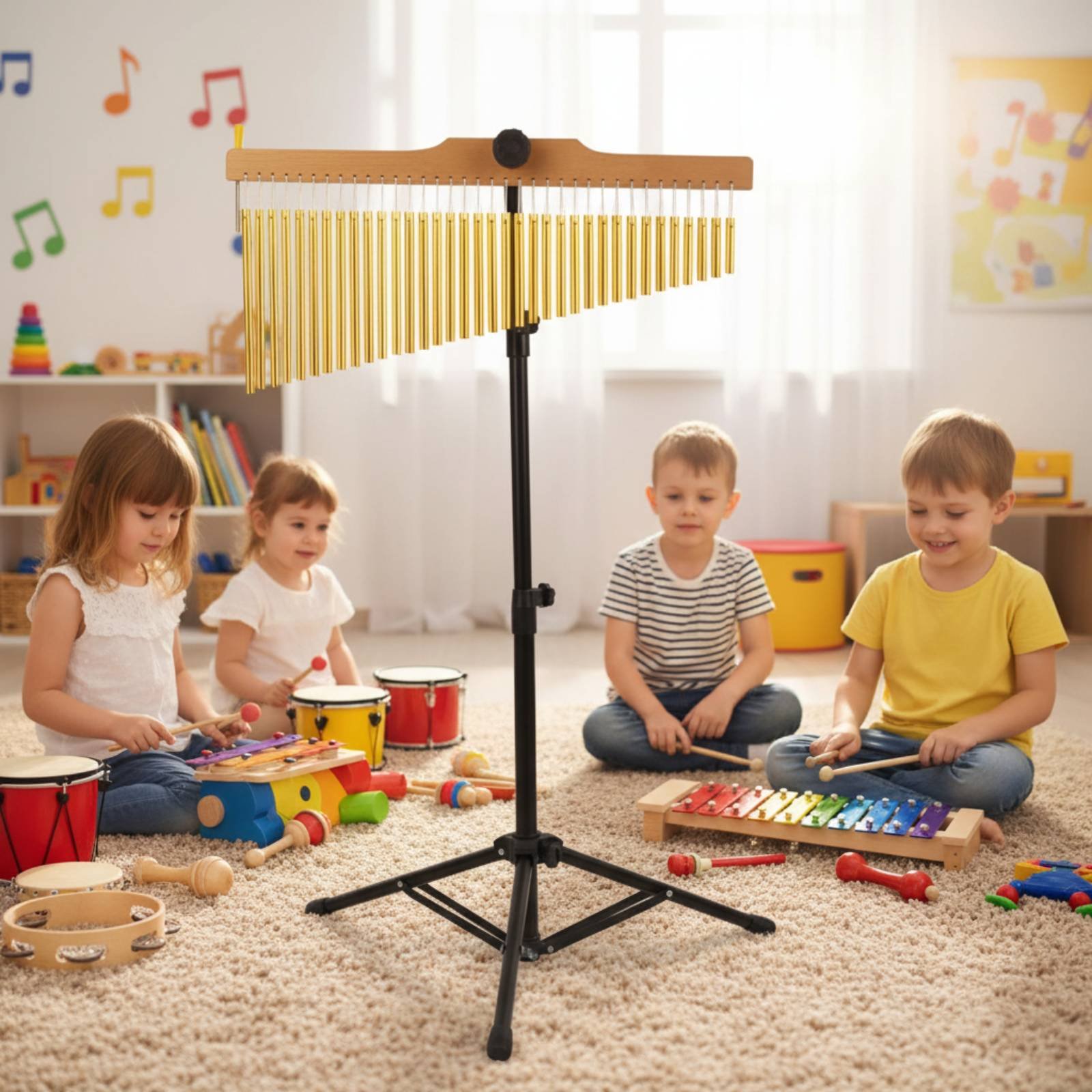 36 Nada Lonceng Kayu dengan Su - Musical Instrument Chimes ulasan dan harga