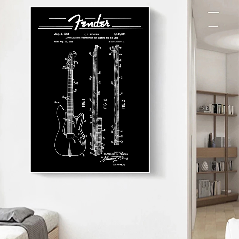Alat Musik Gitar Listrik Poste - Musical Instrument Painting ulasan dan harga