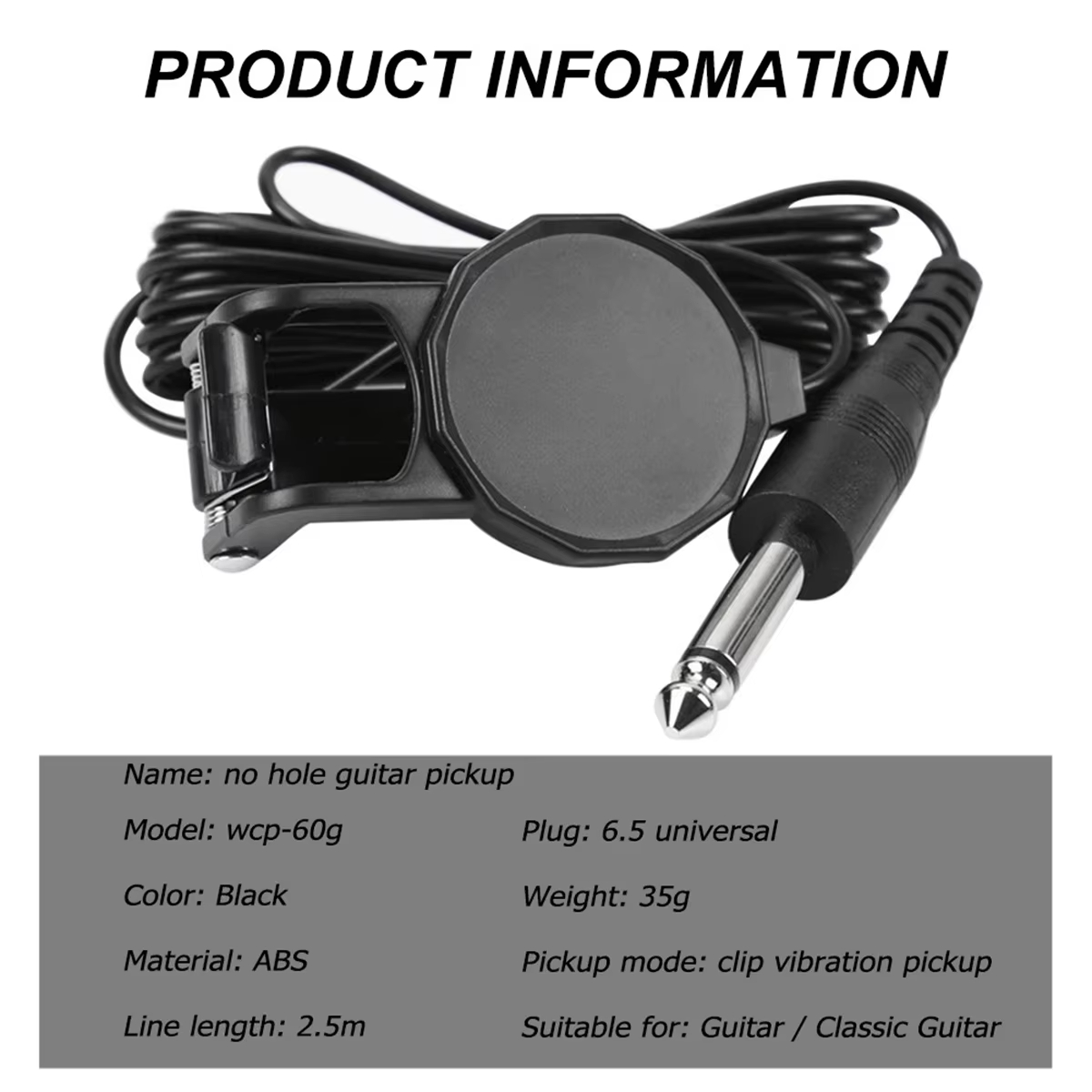 Audio Jack Clip On Pickup/2.5  - Musical Instrument Violin ulasan dan harga