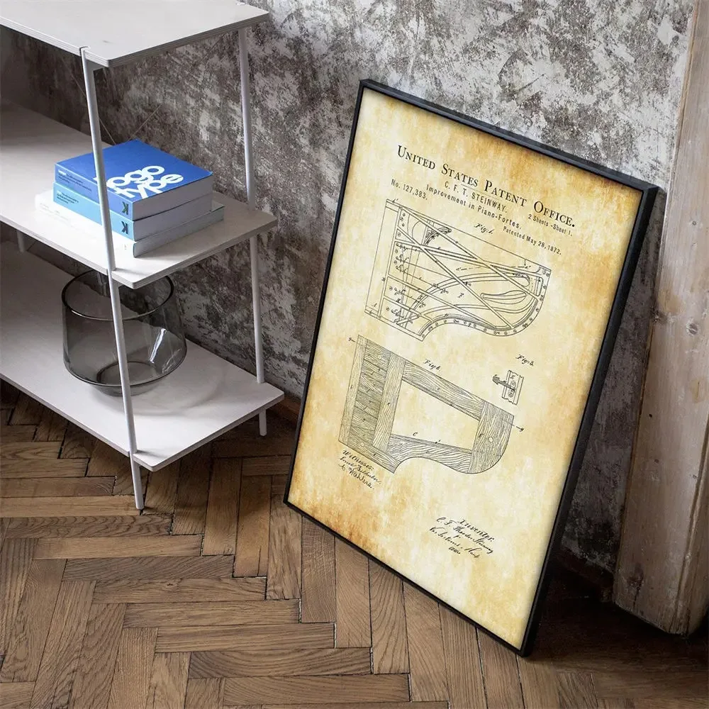 Poster Seni Dinding Alat Musik - Musical Instrument Painting ulasan dan harga