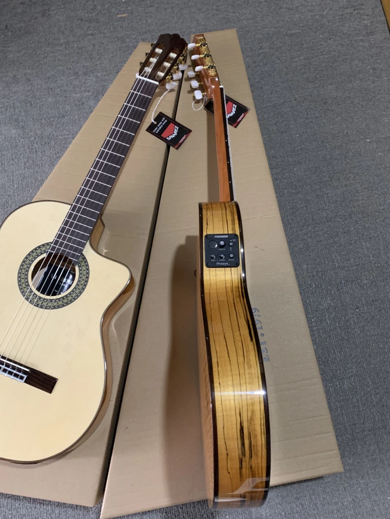 Gitar Flamenco Elektrik Buatan - Acoustic Guitar Dreadnought ulasan dan harga
