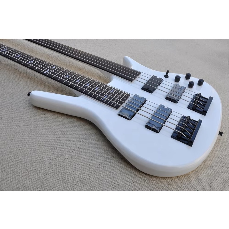 Gitar Bass Elektrik Double Nec - Bass Guitar Fretless ulasan dan harga