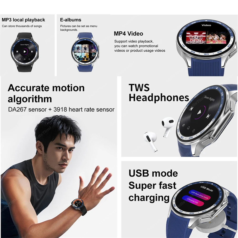 Jam tangan pintar AMOLED 1.43  - Musical Instrument Japanese ulasan dan harga