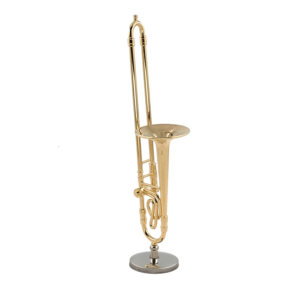 Miniatur Tembaga Murni Trombon - Musical Instrument Diy ulasan dan harga