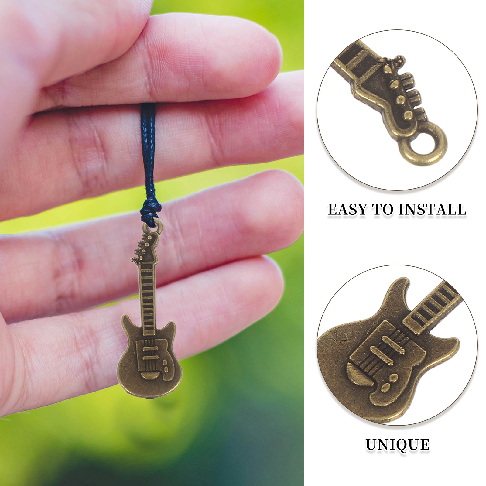 50 Buah Liontin Gitar Rustic,  - Musical Instrument Diy ulasan dan harga