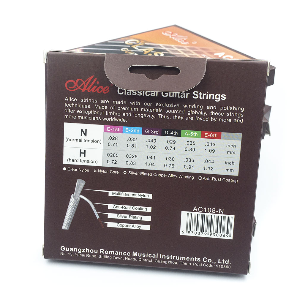 5 set Alice AC108-N senar gita - Classical Guitar Nylon ulasan dan harga