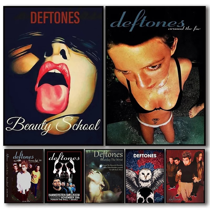 Poster Band Retro Deftones Est - Musical Instrument Painting ulasan dan harga