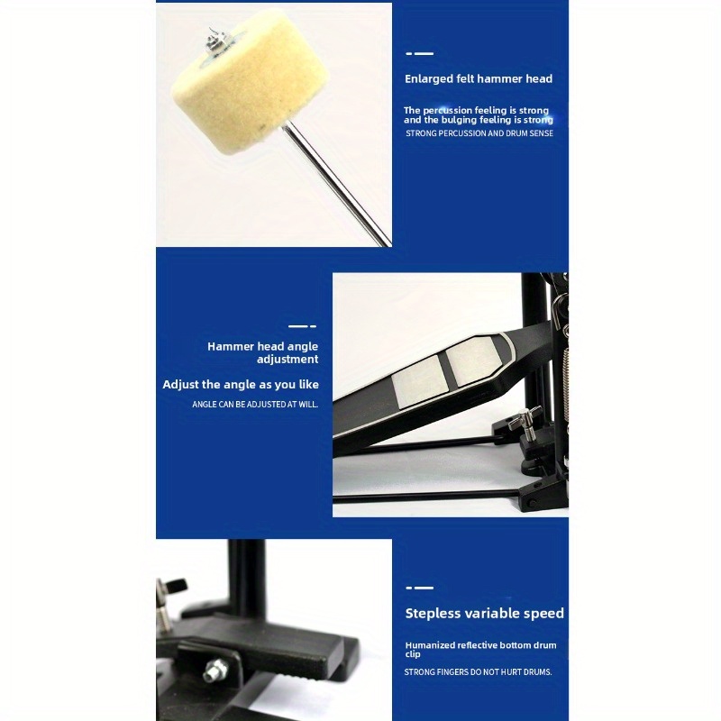 Pedal drum tunggal, pedal kick - Musical Instrument Bass ulasan dan harga