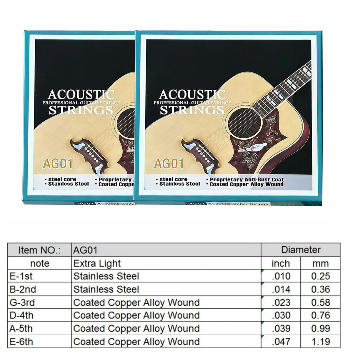 Miwayer 1 Set Koleksi Senar Gi - Acoustic Guitar Dreadnought ulasan dan harga
