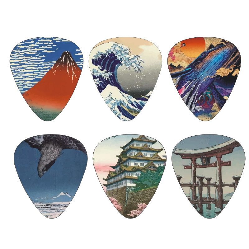 Baru 12 buah/set gitar pick-Je - Musical Instrument Painting ulasan dan harga