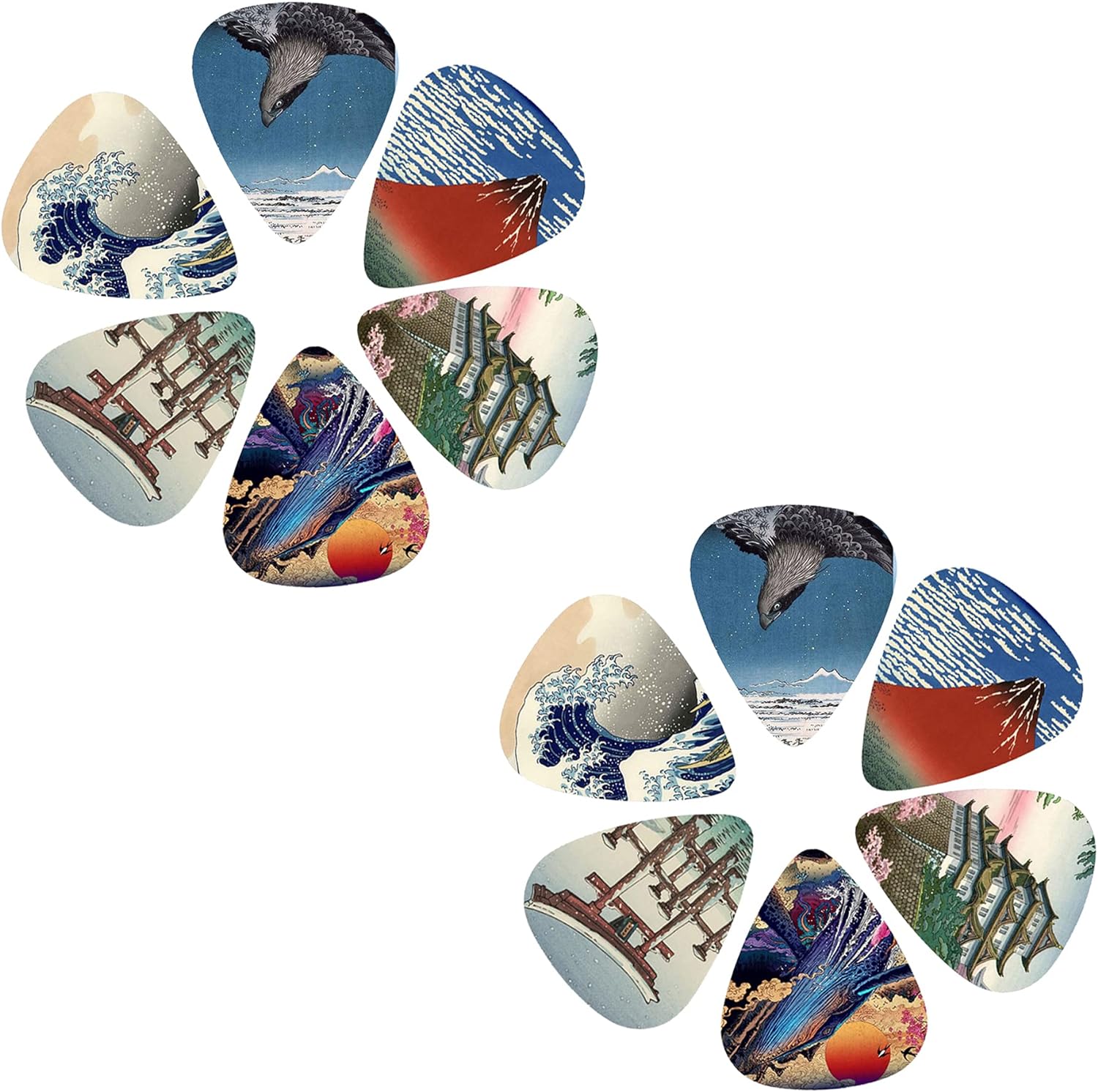 Baru 12 buah/set gitar pick-Je - Musical Instrument Painting ulasan dan harga