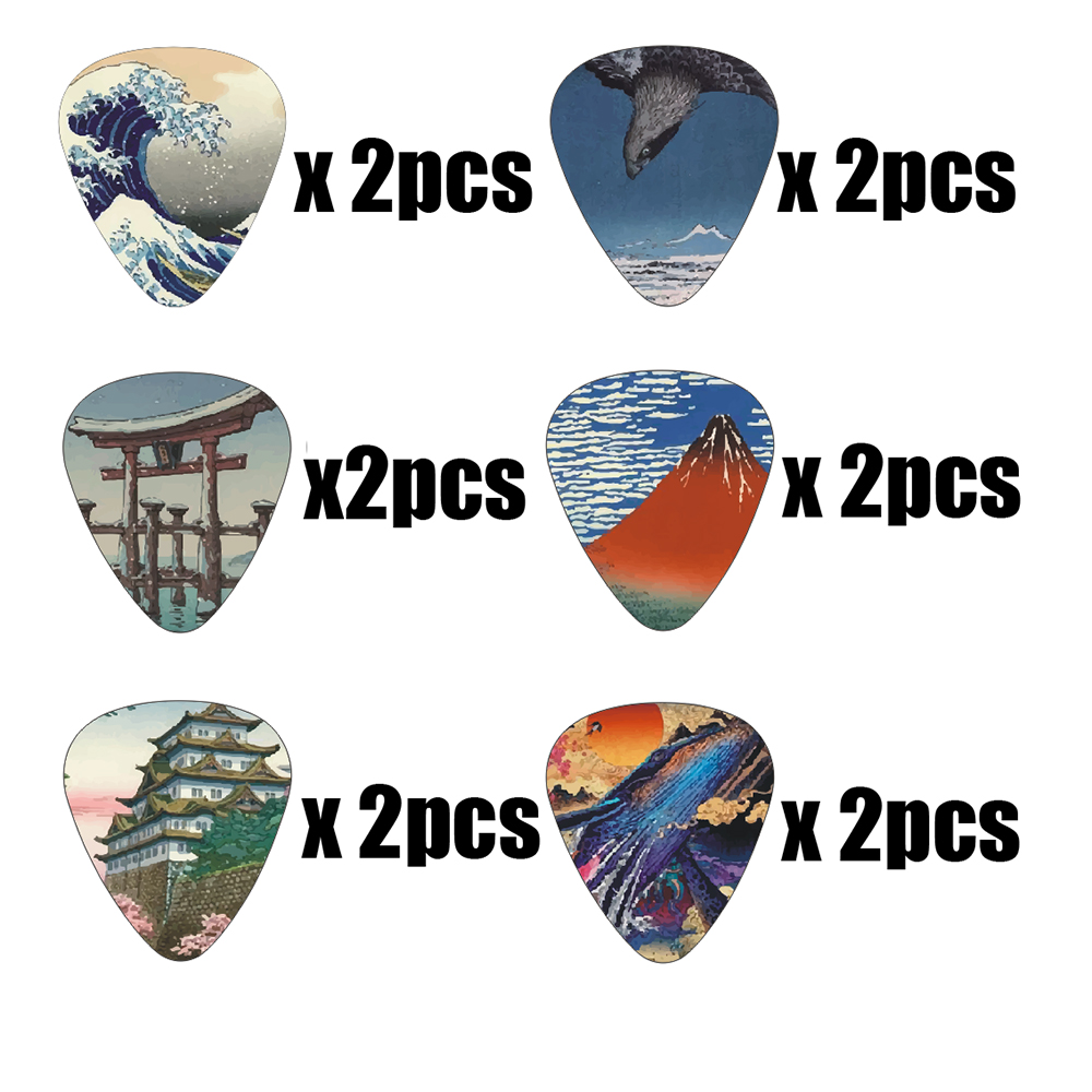 Baru 12 buah/set gitar pick-Je - Musical Instrument Painting ulasan dan harga