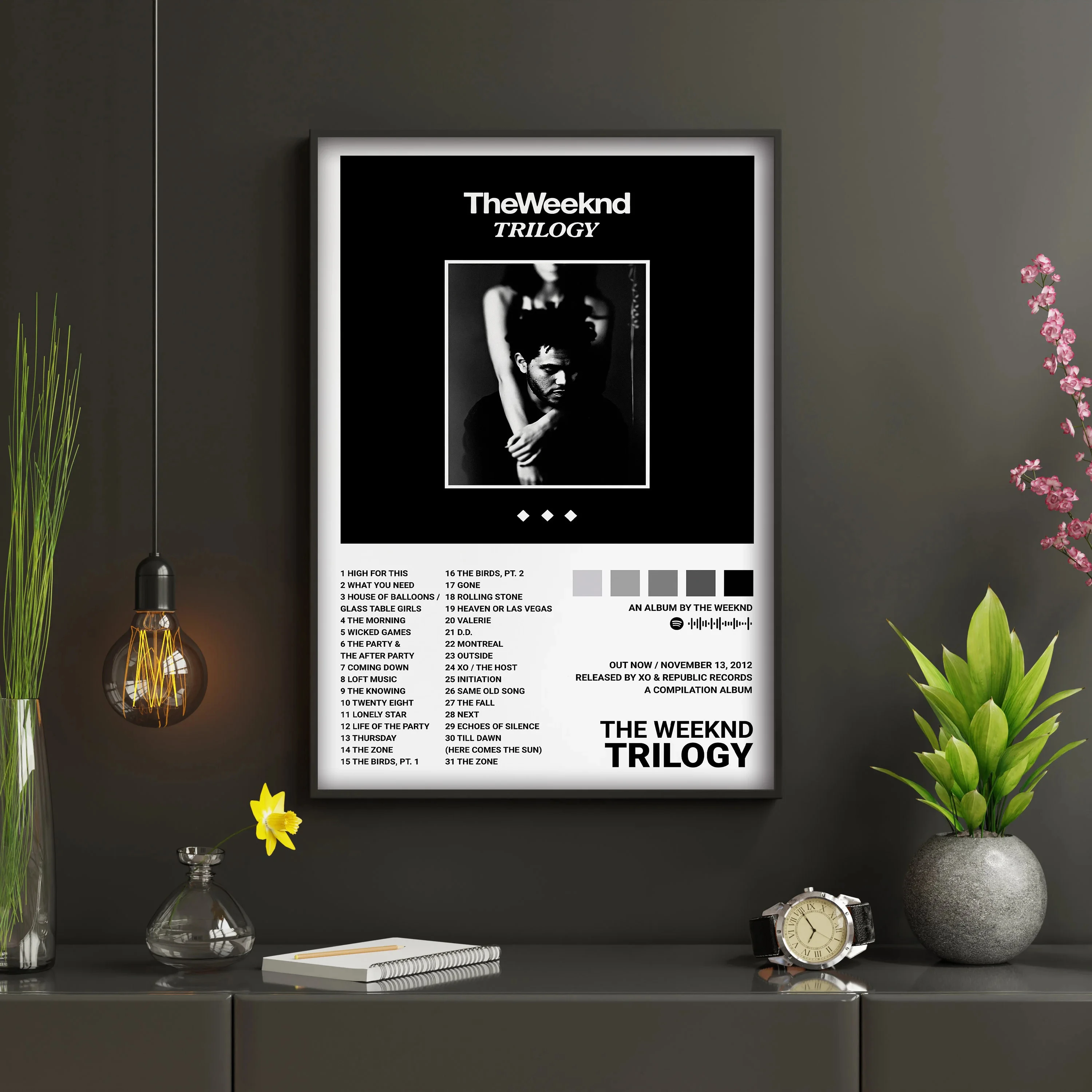 Poster Lukisan Kanvas Estetika - Musical Instrument Painting ulasan dan harga