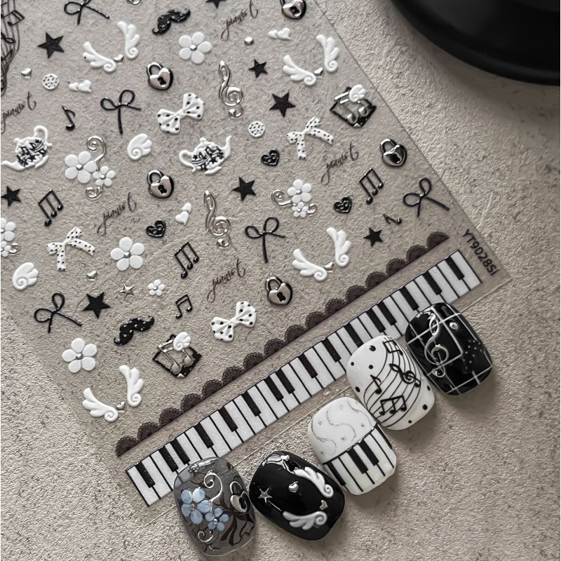 Stiker Kuku Catatan Piano Hita - Musical Instrument Images ulasan dan harga