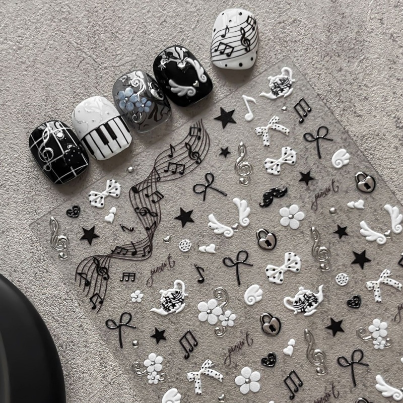 Stiker Kuku Catatan Piano Hita - Musical Instrument Images ulasan dan harga
