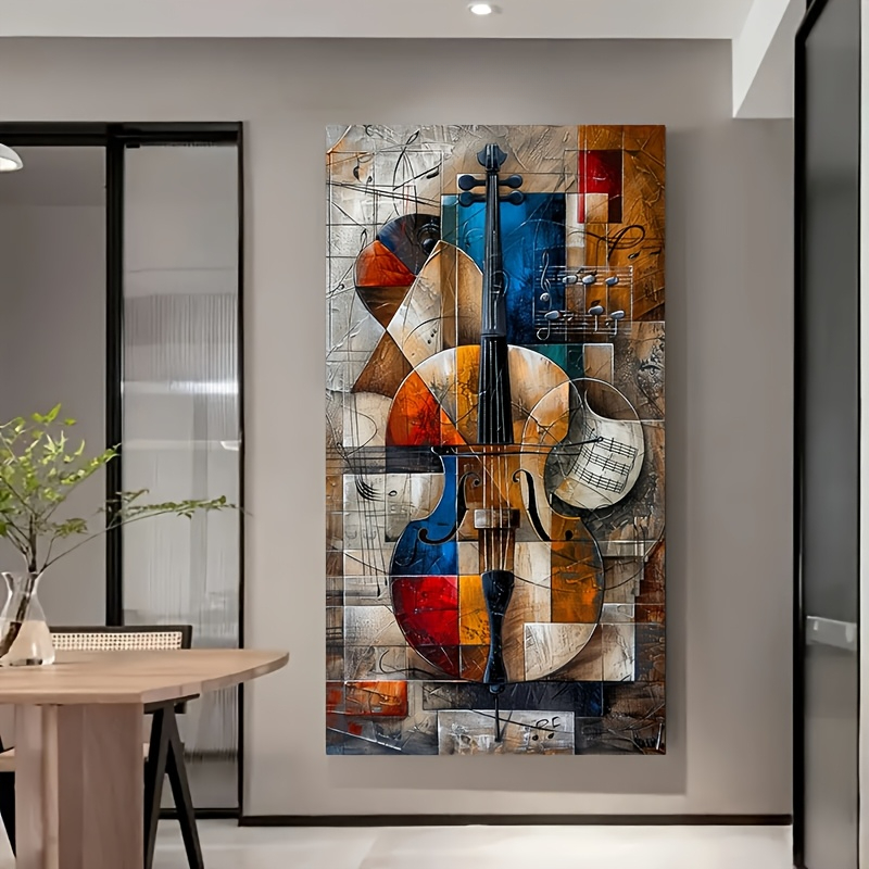 Poster Cello Abstrak Modern Ce - Musical Instrument Images ulasan dan harga